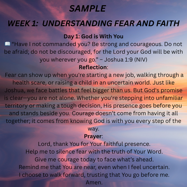 Faith Over Fear: 30-Day Deluxe Devotional